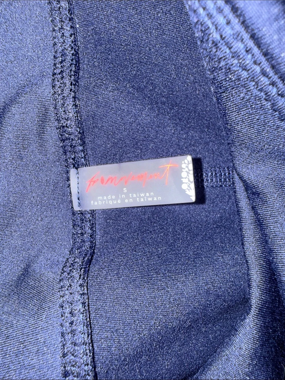 FM free people movement High-Waist Women’s Navy Active Shorts bike spandex